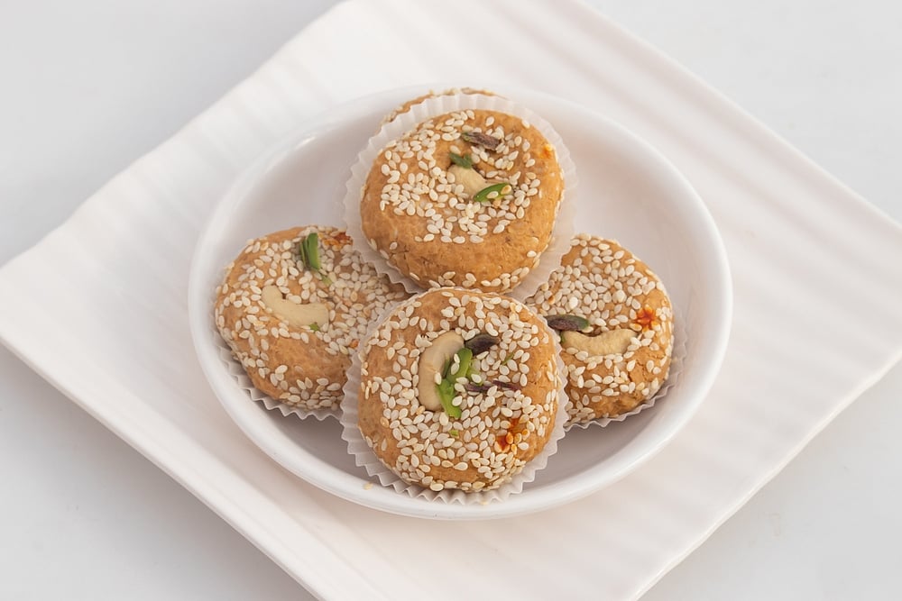 The delectable mawa bati is a popular sweet for festive occasions